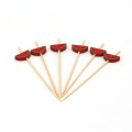 Food grade wholesale environmental protection natural skewers stick bamboo fruit picks